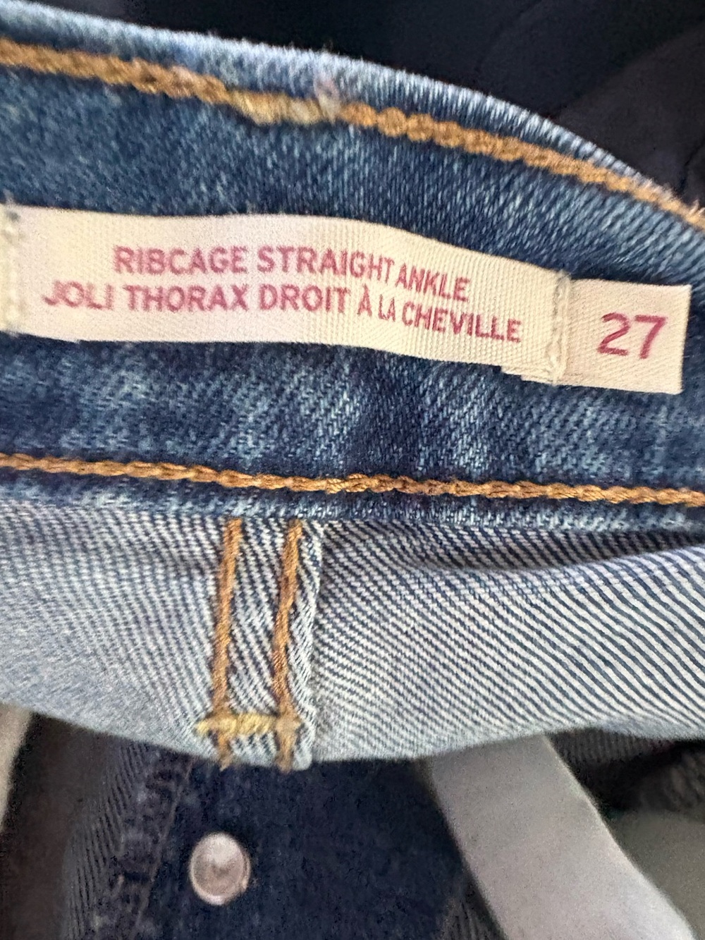 LEVIS // Ribcage Straight Ankle Jeans - Size 27 - Picture 2 of 2